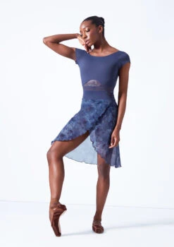 Move Dance Reverie Mid-Length Wrap Skirt 11 Move Dance Reverie Mid-Length Wrap Skirt -Dance Clothing Store mor0646 petrol blue front 2 38359.1683625548