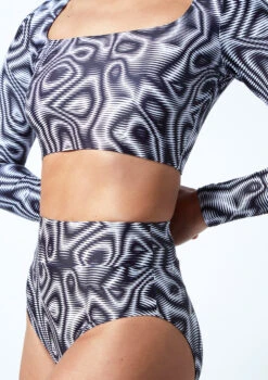 Move Dance Luna High Waisted Brief - Dimensions 7 Move Dance Luna High Waisted Brief - Dimensions -Dance Clothing Store mor0906 dim close up front 1t 26982.1686177945