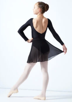 Move Dance Teen Adaline Chiffon Skirt -Dance Clothing Store mor5023c blk back 1 67666.1678884755