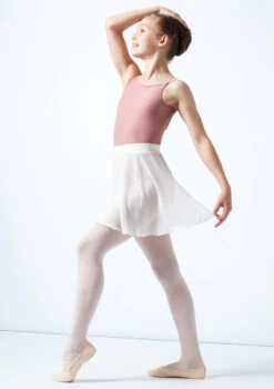 Move Dance Teen Adaline Chiffon Skirt -Dance Clothing Store mor5023c ivory front 1 14985.1678884755