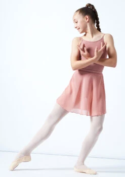 Move Dance Teen Adaline Chiffon Skirt -Dance Clothing Store mor5023c pnk front 1 70181.1678884755