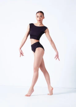 Move Dance Jessie Dance Briefs -Dance Clothing Store mos0834 black front 2 93390.1681806956