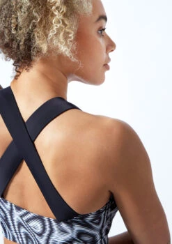 Move Dance Stellar Cross Back Crop Top - Dimensions -Dance Clothing Store mos0905 dim close up back 1 10904.1678884798