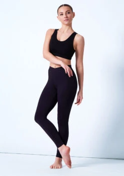 Move Dance Katie Bra Top -Dance Clothing Store moz0227tur black front 1 63253.1678884894