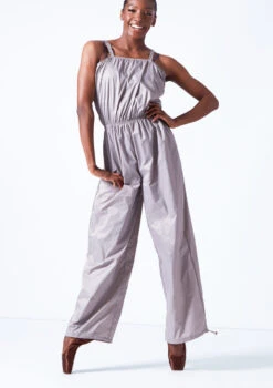 Move Dance Fauna Heat Retention Suit -Dance Clothing Store moz0402 oyster grey front t 42898.1692921423