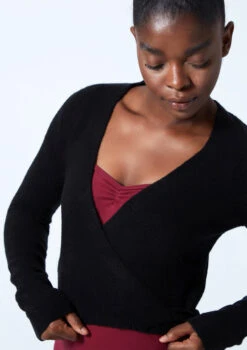 Move Dance Everly Ballet Wrap 15 Move Dance Everly Ballet Wrap -Dance Clothing Store moz0730 black close up front 1 20376.1678885135