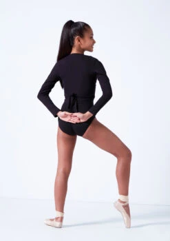Move Dance Kiara Teen Ballet Wrap -Dance Clothing Store moz5001 black back 57059.1683933668