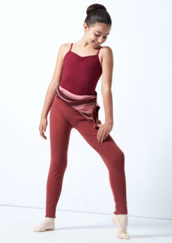 Move Dance Teen Fairytale Striped Knit Dance Warm Up Suit -Dance Clothing Store moz5713 rasp front 3 08244.1678885163