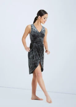 Weissman Velvet Wrap Dress