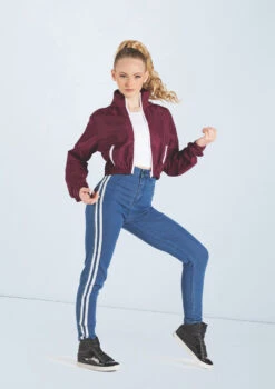 Weissman Sporty Striped Jeggings -Dance Clothing Store wn14547 denim 60 t 87857.1698713425