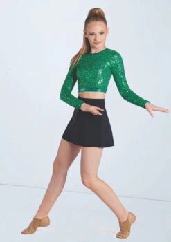 Weissman Sequin Long Sleeve Top! 10 Weissman Sequin Long Sleeve Top! -Dance Clothing Store wn15249 kelly 46 53285.1694733313