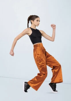 Weissman Satin Cargo Pants 9 Weissman Satin Cargo Pants -Dance Clothing Store wn15520 copper 063 t 18217.1698824360