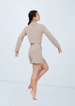 Weissman Cropped Suit Blazer -Dance Clothing Store wn15555 latte 150 22596.1694697936