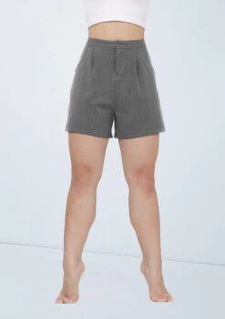 Weissman Longline Suit Shorts -Dance Clothing Store wn15561 grey 95 26965.1694697962