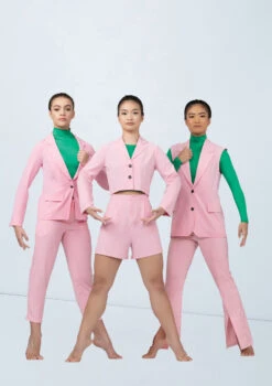 Weissman Split-Front Suit Pants -Dance Clothing Store wn15562 pink 32 62246.1694697962