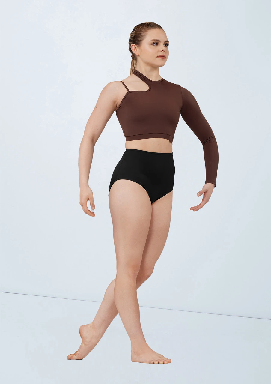 Weissman Asymmetric Cutout Crop Top 2 Weissman Asymmetric Cutout Crop Top - Image 2